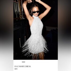 Nadine Merabi Elle White Dress
